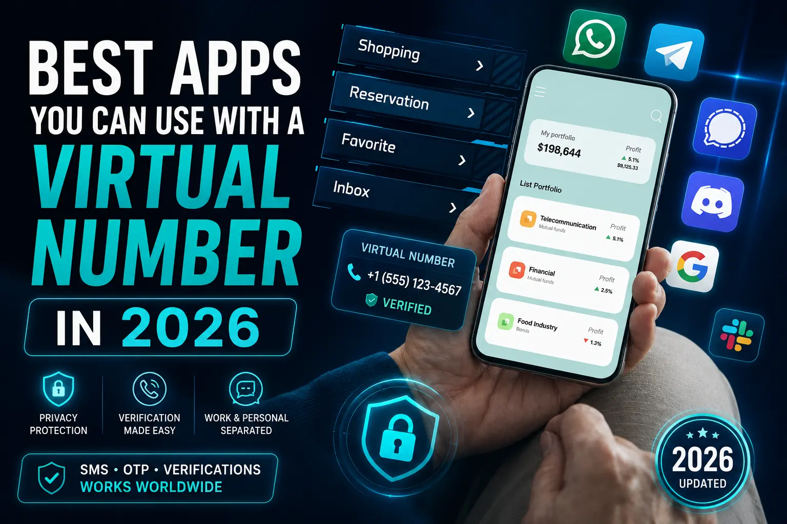 Best Apps You Can Use With a Virtual Number in 2026 | ESIMPY